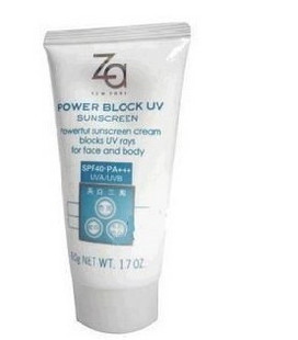 混批化妆品柜ZA真美白30F防晒40ml