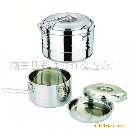 批发双层便当盒、饭盒、不锈钢制品、厨具、餐具、礼品