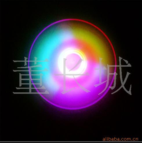 批发彩闪光飞碟飞盘玩具-手拉