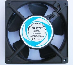 特价MDOVPD风量大寿命长散热风扇风机M-12038A2B滚珠220V