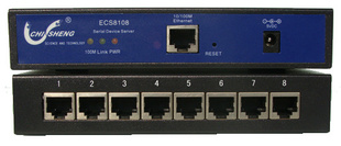 ECS8108A-EL8口RS232转以太网串口转以太网机架式