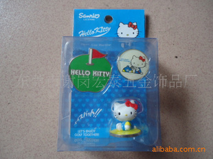 加工hellokitty高尔夫帽夹,GOLF帽夹批发