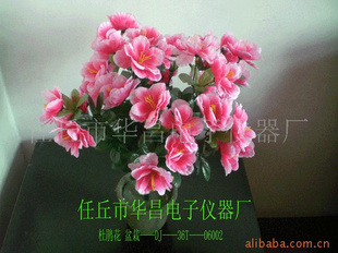 杜鹃花盆栽,人造花,绢花假花,盆花,塑料花,仿真花,仿真植物