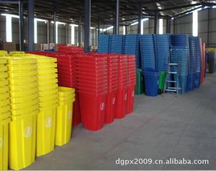 生产厂家HDPP新料环卫垃圾桶/塑料垃圾桶(50L~1100L)