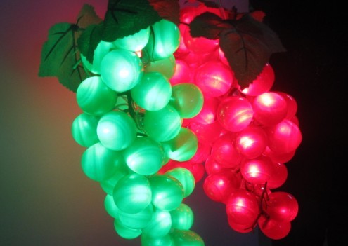 LED水果灯串LED苹果灯串LED桃子灯串LED葡萄灯