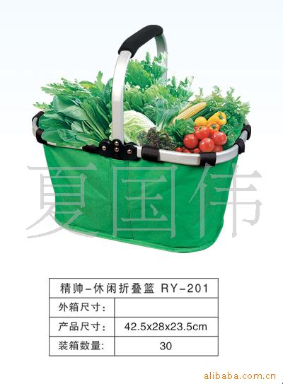 环保折叠菜篮、购物篮(大)