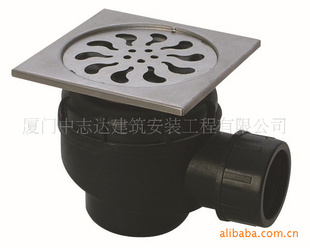 不同型号的中志达同层排水系统地漏零件等