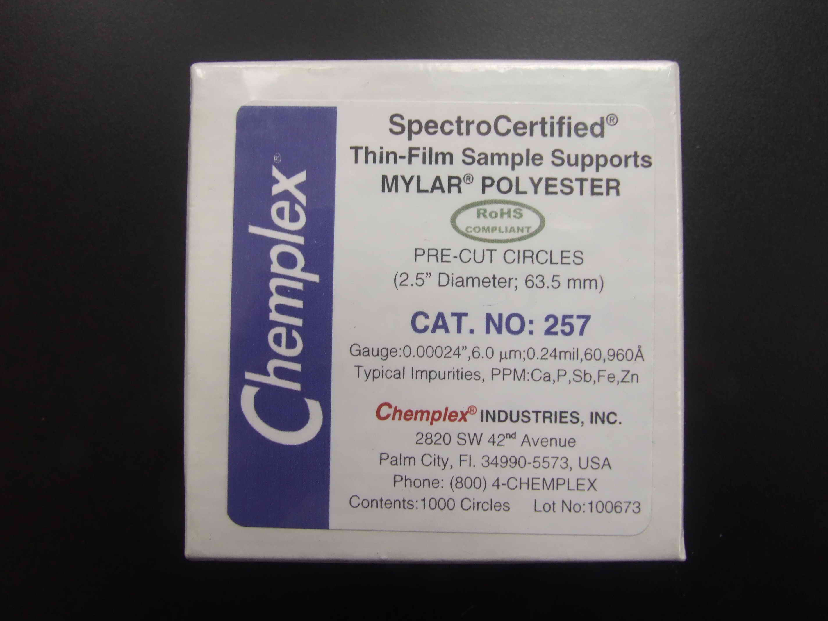 ChemplexXRFƷĤCAT.NO257Ĥ