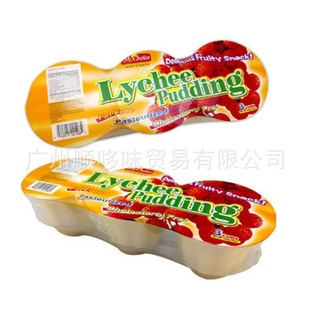 马来西亚mychoice荔枝味果冻布丁三杯装360g*24排/箱