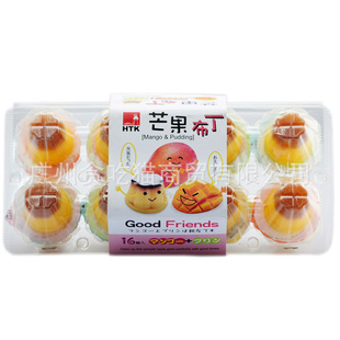 台湾进口百事美芒果味布丁320g*12盒/箱果冻食品批发GD0004
