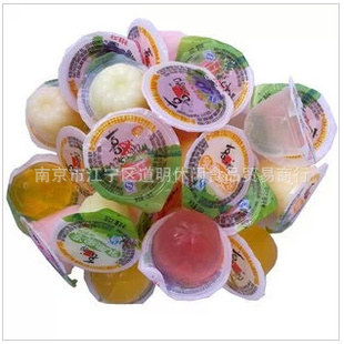 休闲食品批发喜之郎系列乳果冻独立小包装10斤/件
