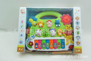 新款小熊电子琴,西文,(二混,绿,白)