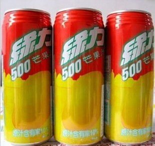 进口食品零食饮料绿力芒果汁480ml台湾整箱24瓶价