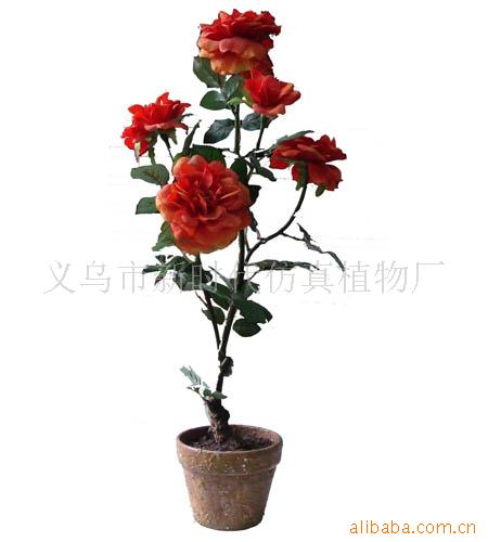 丝花,塑料花,绢花,仿真花,玫瑰,仿真盆景