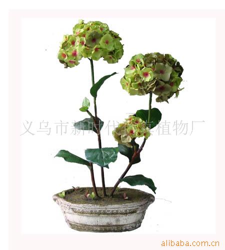 仿真花大绣球,玫瑰,盆景花