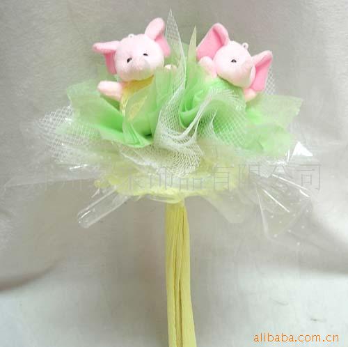 88407情侣象缘来卡通花束/混批/饰品/生日礼品