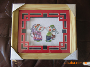 十字绣装裱画框(雕刻镂空)制作