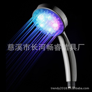 led花洒TD9007七彩温控花洒价廉物美