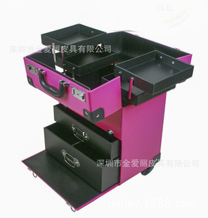 小量现货便携式化妆箱美容化妆师抽屉托盘箱