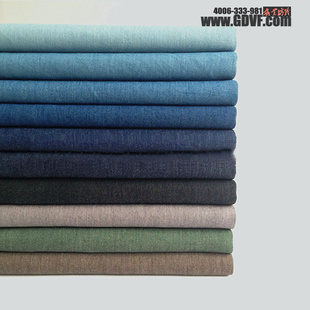 厂家现货洗水精梳棉4.5盎司32clubsdenim32支牛仔布衬衫布