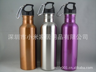 750ml不锈钢运动水壶户外不锈钢水壶美式骑行水壶单车水壶