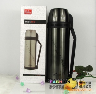批发南龙不锈钢广口壶1800ml大容量旅游壶180D2水壶定做LOGO印字