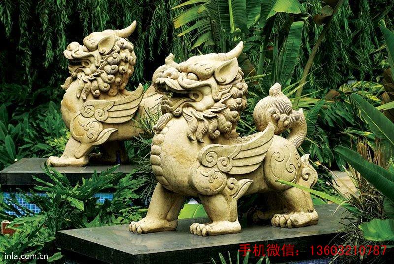 西安市石雕貔貅 动物石雕刻