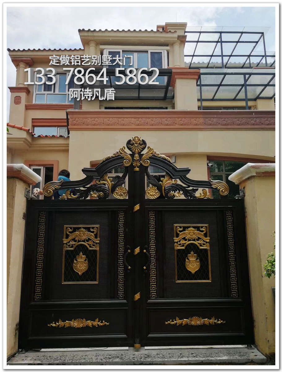 手工铁艺大门,铁艺门,高枕无事农村大门