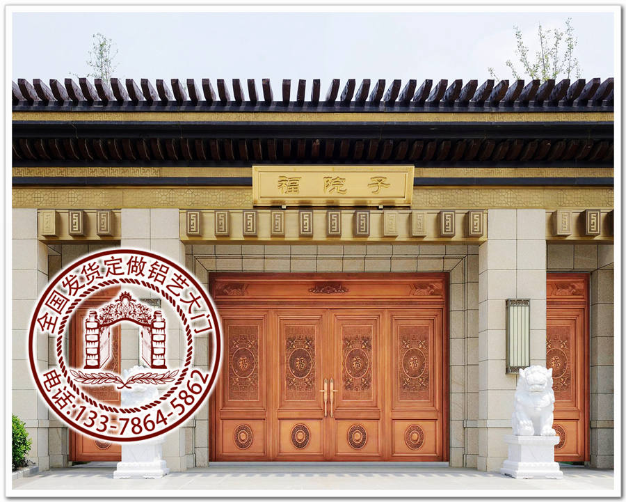 大门别墅只言片语仿照围墙别墅效果灯大门金堂岭庭院物业费观图片