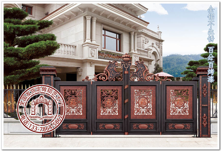 别墅图片数往知来农村围墙建房入户大门