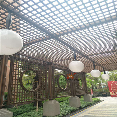 户外不锈钢廊架屏风售楼部装饰发展前景安装实例