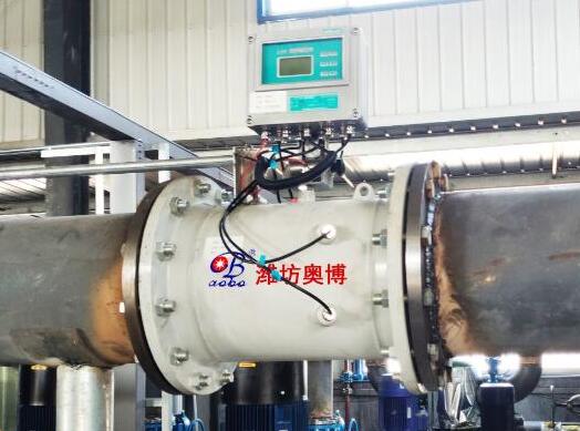 > 潍坊奥博仪表供应管道高温水大口径超声波流量计    换能器具备不断