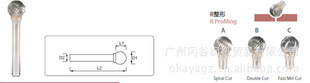 超硬旋转锉铰(R整形)