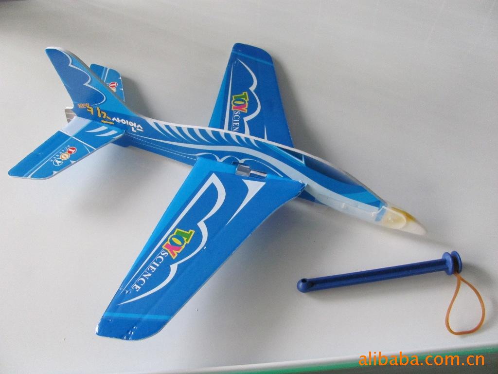 510弹射飞机橡皮筋动力飞机泡沫模型