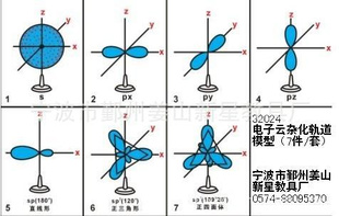 32024电子云杂化轨道模型(7件一套)