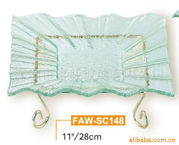 玻璃水果盘,酒店用品,玻璃制品,盘子