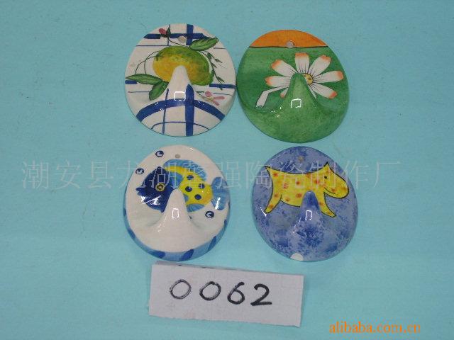 陶瓷(白云土)手绘小挂钩