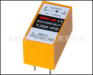 直流固态继电器>>单相直插式1-7A>>YJGX-1FD(直流控謃直流固态价格