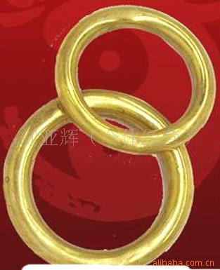 电镀铜练功环洪拳铁环铁线圈环功夫环12cm