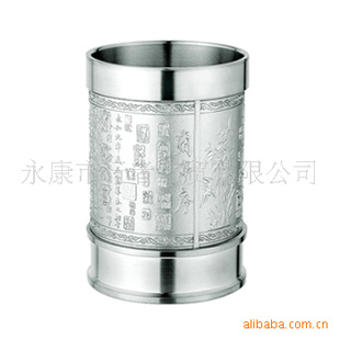 兰亭序锡制笔筒定做会议礼品商务礼品