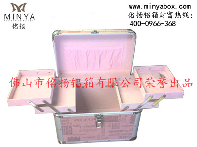 广东佲扬手提铝箱,包装铝合金箱化妆品包装
