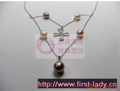 珍珠项链,项链批发,新光款饰品,韩版银饰
