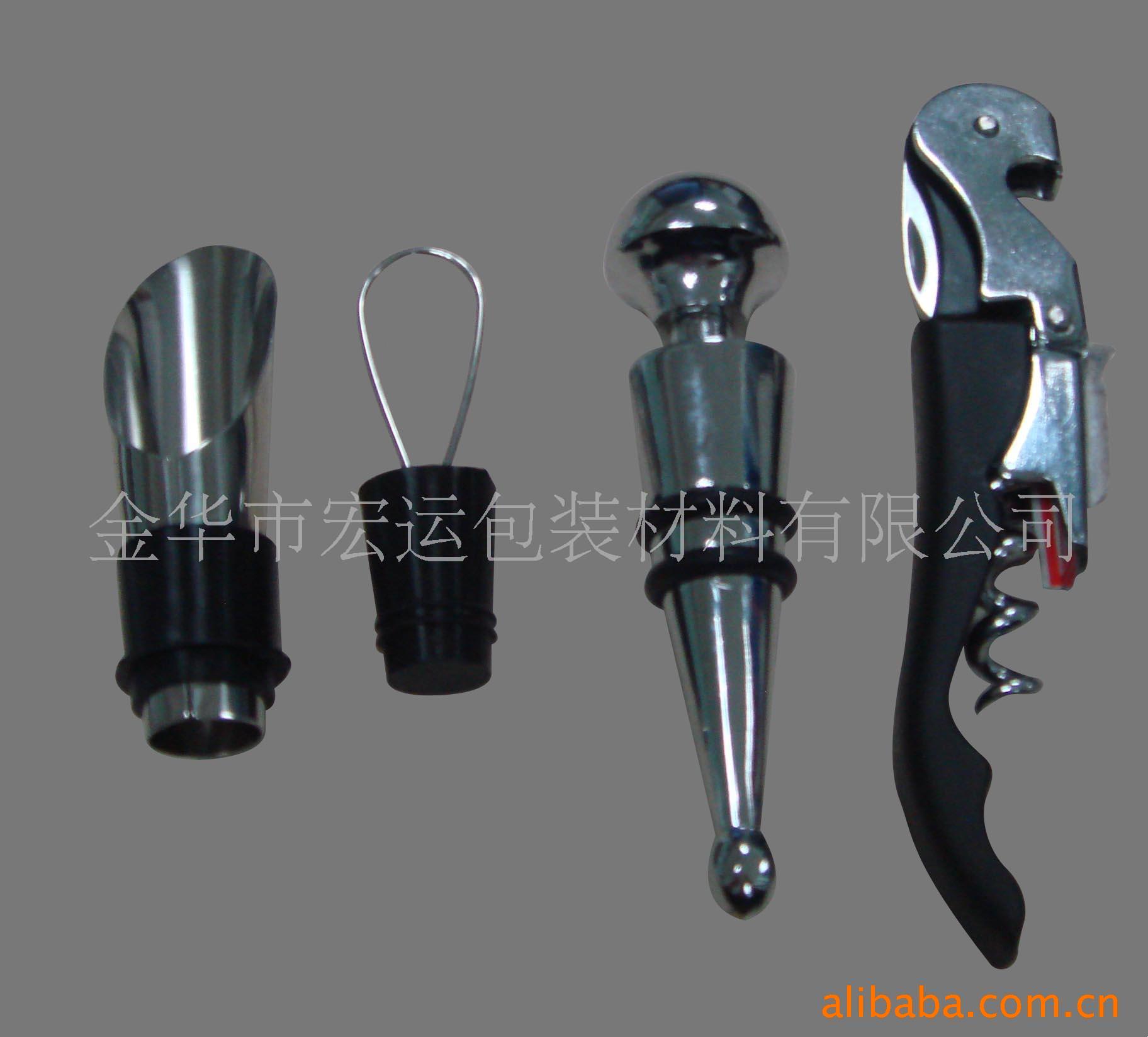 不锈钢酒环,不绣钢酒塞,海马开瓶器,红酒开酒器(图)