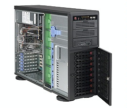 4U塔式8盘位超静音机箱塔式CSE-743TQ-865B-SQ