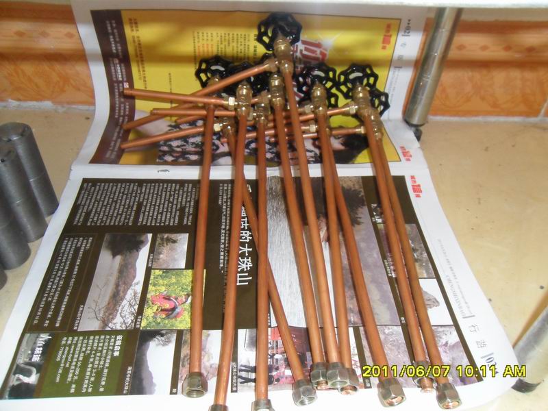 奥德斯8厘铜管,醇炉头连接用铜管
