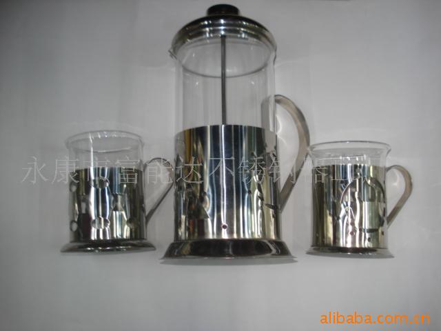 山水双层玻璃杯冲茶器