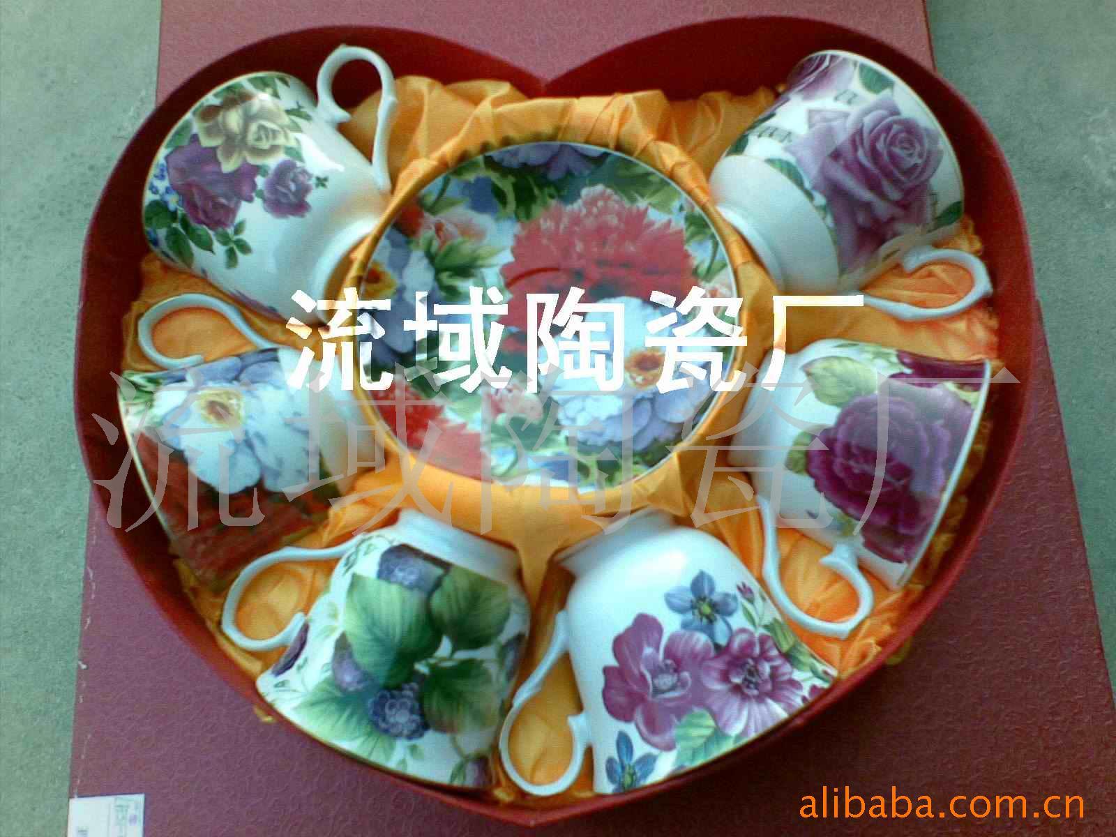 陶瓷咖啡杯碟,广告促销。茶具