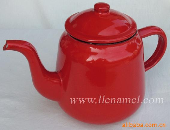 搪瓷手把壶、茶壶(图)