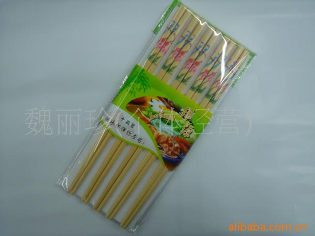 竹筷子印花筷小鸟筷