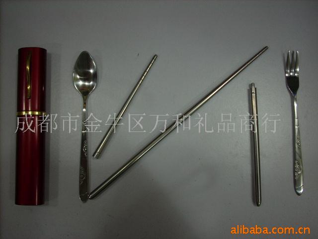 不锈钢旅游餐具盒,旅游餐具,旅游筷,餐具套装,礼品